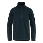 Fjallraven 87113-555 Abisko Lite Fleece Half Zip M Sweatshirt Men's Dark Navy Size S
