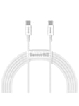 Baseus Superior Series Cable USB-C to USB-C 100W 1m (white)