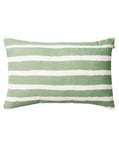 Chhatwal & Jonsson - Utomhuskudde block stripe 40x60 cm sage offwhite - Prydnadskuddar och kuddfodral - Stig Jonsson - Grön,Vit