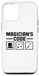 Coque pour iPhone 13 Pro Magiciens, code, chapeaux, cartes et tours de magie, Illusionist