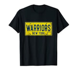 Retro Warriors NYC Manhattan NY New York Movie License Plate T-Shirt
