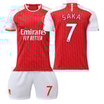 23-24 Arsenal Hemma Bukayo Saka No.7 tröja, inga strumpor Bukayo Saka No.7 no socks L