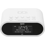DABMAN d20 DAB+ och FM radio väckarklocka Vit