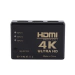 Richer-R 3 input to 1 output HDMI switcher, 4K Ultra HD 1080P 3 Port HDMI Switch Amplifier Selector Splitter Hub with Remote Control