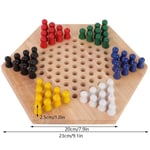 Wooden Educational Board Kids Classic Halma Chinese Checkers