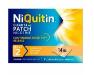 NiQuitin Clear 14mg Nicotine Patches Step 2 - 7 Patches/1 week kit