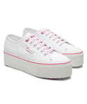 Superga Unisex Womens/Ladies 2790 Classic Barbie Trainers (White/Pink) - Size UK 6.5