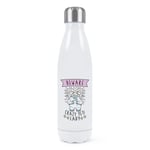 Beware Crazy Yeti Lady Double Wall Water Bottle Funny Thermal Monster