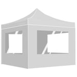 🎋2180Tente de réception Tonnelle réception jardin TONNELLE - BARNUM - Tente pliable pliante Chapiteauavec parois Aluminium 2x2 m Bl