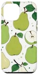 iPhone 12 Pro Max Cottagecore Fruit Apples and Pears Aesthetic Green Leaves Case
