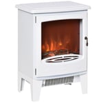 Freestanding Electric Fireplace Stove Heater with LED Flame Effect