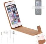 Protective cover for Cubot Pocket 3 + earphones cork Flipstyle