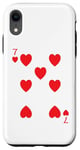 iPhone XR Seven (7) of Hearts Poker Card Playing Card Blackjack Card Case