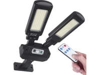 Maclean Solar Led Street Lamp With Motion Sensor And Remote Control Maclean Ip54, 5W, 2X450lm, 6500K, Li-Ion 2400 Mah, 3 Operating Modes Mce447