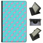 Fancy A Snuggle Pink Flamingos in Diagonal Design Universal Faux Leather Case Cover/Folio for the Samsung Galaxy Tab A 7 inch