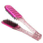 Hair Straightening Splint Comb Soft Hair Double Sided Hair Straightener Clam REL