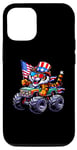 iPhone 14 Pro Patriotic Tiger 4th July Monster Truck American Case