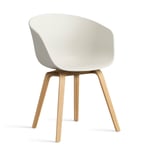 HAY About a Chair 22 stol 2.0 Melange cream-lackerat ekstativ