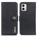 KHAZNEH Motorola Moto G73 5G Plånboksfodral - Svart Svart