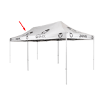 24MX 6x3 m Takduk för Easy-Up Depåtält Grå (ENDAST TAK)""