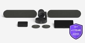 Logitech One year extended warranty for large room solution with Tap and RallyPlus 1 år