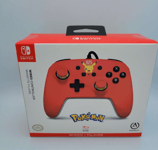 PowerA Enhanced Wired Controller for Nintendo Switch - RED Pikachu - NEW UK
