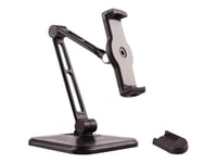 Techly Np Extensible Support - Monteringssats (Väggfäste, Bordsställ, Justerbar Monteringsarm) - För Surfplatta - Plast, Aluminium, Stål - Svart - Skärmstorlek: 4.7"-12.9"