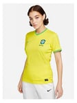 Nike Brazil 2023 Women's Home Stadium Short Sleeved Shirt - Yellow, Yellow, Size Xl, Women