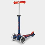 Navy Mini Micro Deluxe Scooter with LED Light-Up Wheels Age 2-5 MMD118
