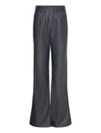 ROTATE Birger Christensen Straight Braided Pants Svart