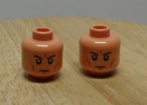 Lego Minifigure Star Wars Clone Trooper Head Nougat x2