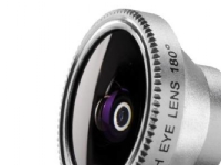 Walimex Fish-Eye 180, Mobilobjektiv, Silver, Gjuten aluminium, iPhone 4/4S/5