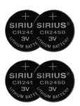Decopower Cr2450, 4 Stk Sæt Home Decoration Home Electronics Batteries Silver Sirius Home