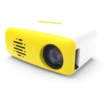 UNIVIEW Mini Projector ，Portable ProjectorFull HD 1080p Supported HDMI Projector Compatible For IPhone/Android/TV Stick/TV Box/Tablet (Color : Yellow)