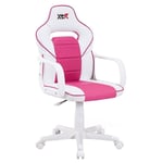 Miroytengo - Chaise Gamer Vanellope Blanc et rose Couleur Style Gamer