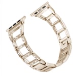 Bling-band för Apple Watch 38/40/41mm, fashionband i rostfritt stål med diamanter, metallband för iWatch, kompatibel med Apple Watch Series 8 7 6 5 4 3 2, 1