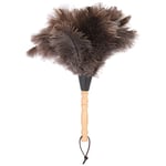 Ostrich Feather Duster Anti-static Duster Wood Handle Reusable Dust Removal Artifact for Cleaning Furniture Wall Paintings TV Screens Computer Screens