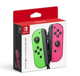 Nintendo Switch Joy-Con Neon Green and neon Pink controller and Strap SET F/S