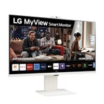 LG MyView Smart Monitor 32SR85U-W.AEU Tout-en-Un 32, Dalle IPS résolution FHD (3840x2160), 5ms GtG 60Hz, HDR 10, DCI-P3 95% (CIE1976), inclinable, réglable en Hauteur