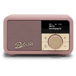Roberts Revival Petite 2 DAB DAB+ Bluetooth Rechargeable Digital Radio Dusky Pink
