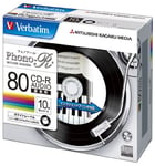 X10 Verbatim JAPAN Blank Music CDR Discs 80min 24x CD-R MUR80PHW10V1 Phono-R