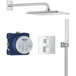 GROHE GROHTHERM CUBE GRT Cube termostat kpl bruser +bruses. 158x