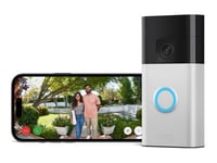 Ring Battery Video Doorbell - 2024 Edition - Smart Dörrklocka - Med Kamera - 30-Dagars Gratis Provperiod Av Ring Home, Gör Det Själv-Video, Enkel Att Installera, Helkroppsvy, Enkel Att Installera - Trådlös - 802.11B/G/N - 2.4 Ghz - Satinnickel