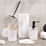 4PC Bathroom Accessories Set Soap Dispenser Holder Tumbler Toothbrush