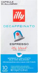 Illy Coffee Nespresso Compatible Capsules, Decaf, Aluminium Coffee Capsules, Pac