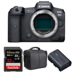 Canon EOS R5 Nu + SanDisk 32GB Extreme PRO UHS-II SDXC 300 MB/s + Canon LP-E6NH + Sac