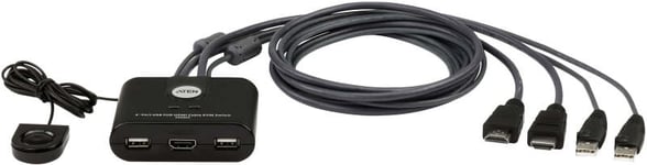 KVM switch - 2 datorer - HDMI / USB