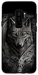 Galaxy S9+ Stylish Viking Wolf Design Wild Animal Viking Wolf Case