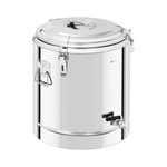 Royal Catering Termosbehållare med kran - 36 l rostfritt stål