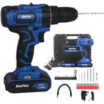 Day Plus (Cordless Drill with Two Batteries) 21V Cordless Combi Driver Electric Screwdriver